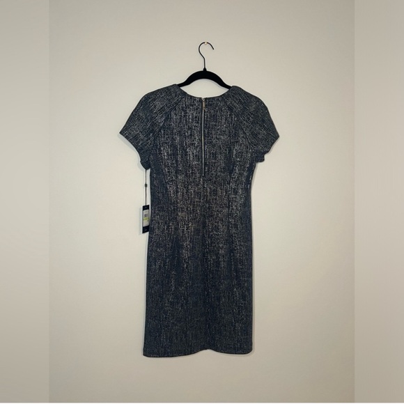 Tommy Hilfiger- Navy and Silver Metallic Dress - Size 4 - Picture 6 of 7